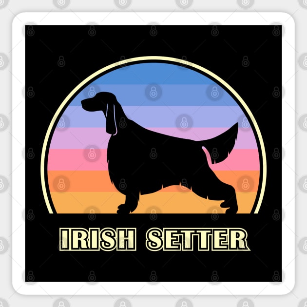 Irish Setter Vintage Sunset Dog Sticker by millersye